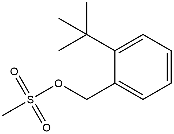 Benzenemethanol, 2-(1,1-dimethylethyl)-, 1-methanesulfonate Structure