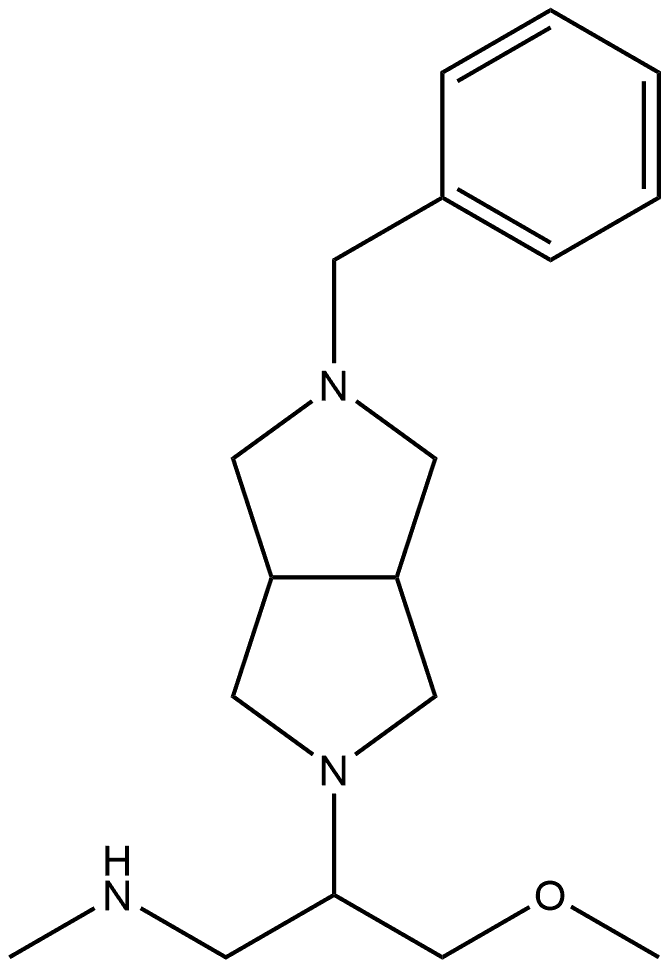 (2-{5-benzyl-octahydropyrrolo[3,4-c]pyrrol-2-yl}-3-methoxypropyl)(methyl)amine Structure