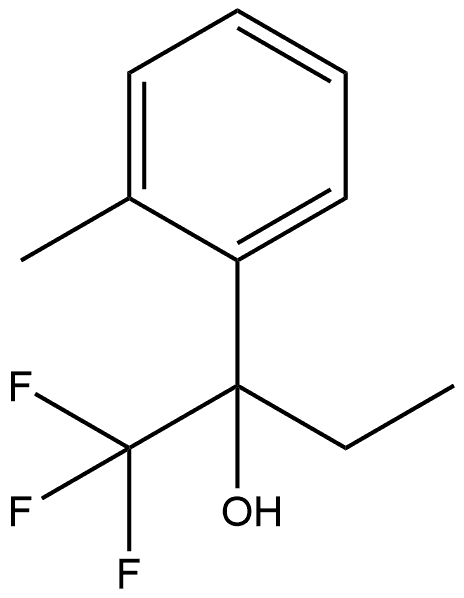 α-Ethyl-2-methyl-α-(trifluoromethyl)benzenemethanol Structure