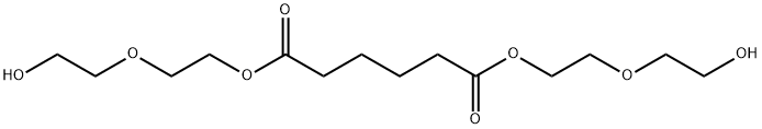 Hexanedioic acid, 1,6-bis[2-(2-hydroxyethoxy)ethyl] ester Structure