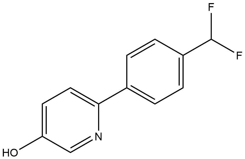 6-[4-(Difluoromethyl)phenyl]-3-pyridinol Structure