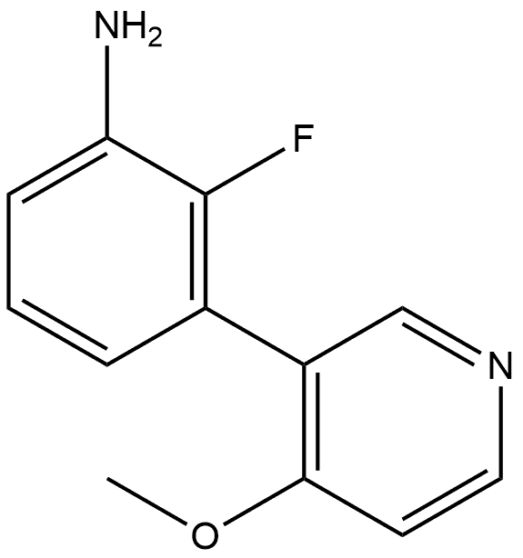 2-Fluoro-3-(4-methoxy-3-pyridinyl)benzenamine Structure