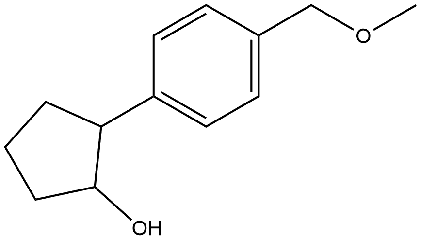 2-[4-(Methoxymethyl)phenyl]cyclopentanol Structure