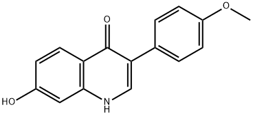 7-Hydroxy-3-(4-methoxyphenyl)quinolin-4(1H)-one 구조식 이미지