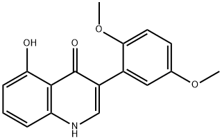 3-(2,5-Dimethoxyphenyl)-5-hydroxyquinolin-4(1H)-one 구조식 이미지