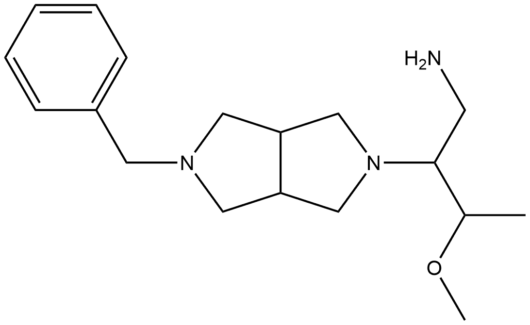 2-{5-benzyl-octahydropyrrolo[3,4-c]pyrrol-2-yl}-3-methoxybutan-1-amine Structure