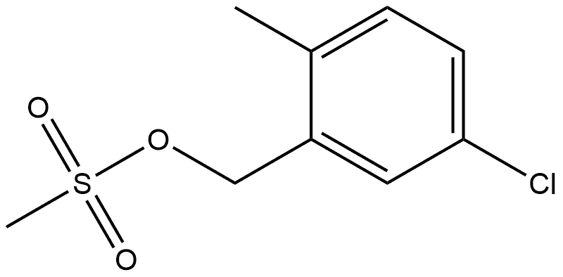 Benzenemethanol, 5-chloro-2-methyl-, 1-methanesulfonate Structure