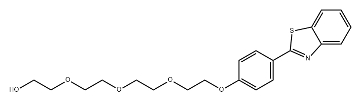 Ethanol, 2-[2-[2-[2-[4-(2-benzothiazolyl)phenoxy]ethoxy]ethoxy]ethoxy]- 구조식 이미지