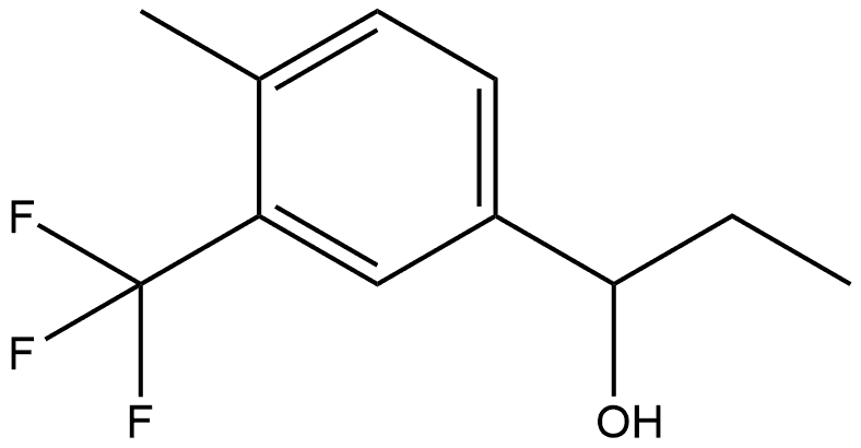 α-Ethyl-4-methyl-3-(trifluoromethyl)benzenemethanol Structure