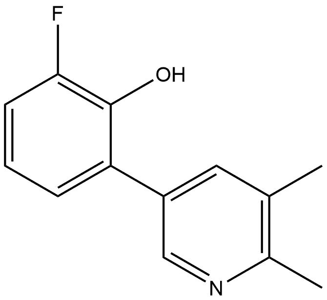 2-(5,6-Dimethyl-3-pyridinyl)-6-fluorophenol Structure