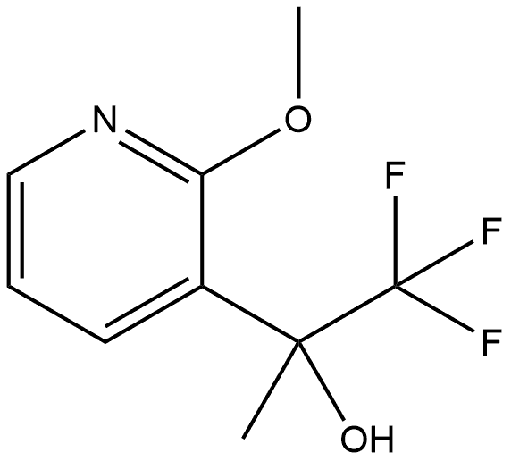 2-Methoxy-α-methyl-α-(trifluoromethyl)-3-pyridinemethanol Structure