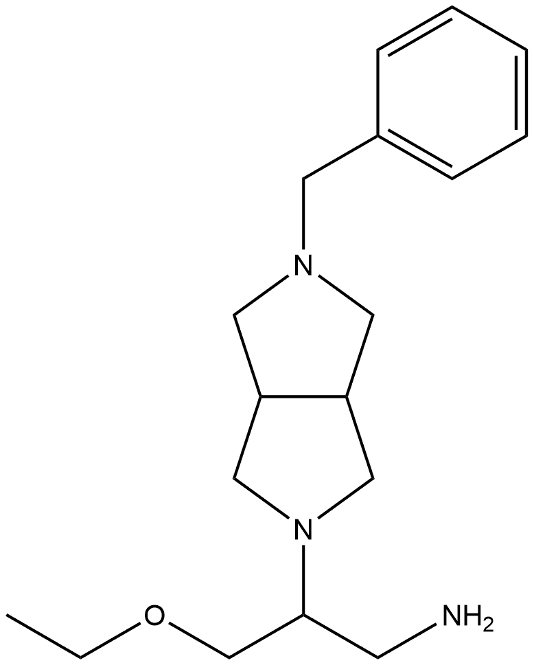 2-{5-benzyl-octahydropyrrolo[3,4-c]pyrrol-2-yl}-3-ethoxypropan-1-amine Structure