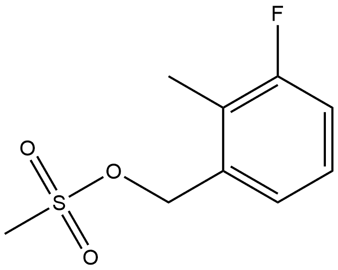 Benzenemethanol, 3-fluoro-2-methyl-, 1-methanesulfonate 구조식 이미지