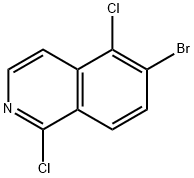 Isoquinoline, 6-bromo-1,5-dichloro- Structure