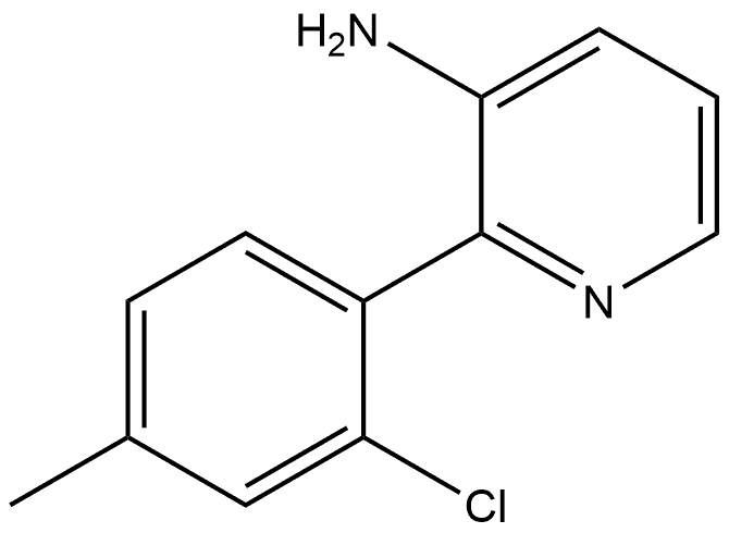 2-(2-Chloro-4-methylphenyl)-3-pyridinamine Structure