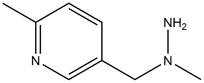 2-Methyl-5-[(1-methylhydrazino)methyl]pyridine Structure