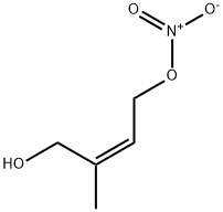 2-Butene-1,4-diol, 2-methyl-, 4-nitrate, (2Z)- Structure