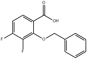 2-(Benzyloxy)-3,4-difluorobenzoic acid Structure