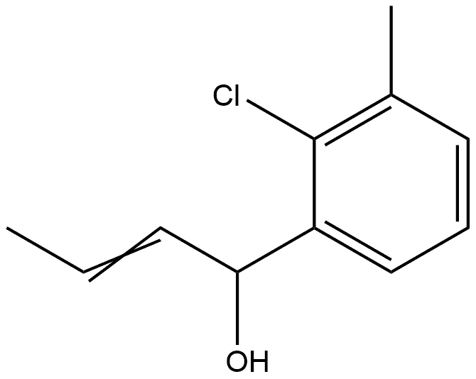 2-Chloro-3-methyl-α-1-propen-1-ylbenzenemethanol Structure