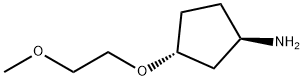 Cyclopentanamine, 3-(2-methoxyethoxy)-, (1R,3R)- 구조식 이미지