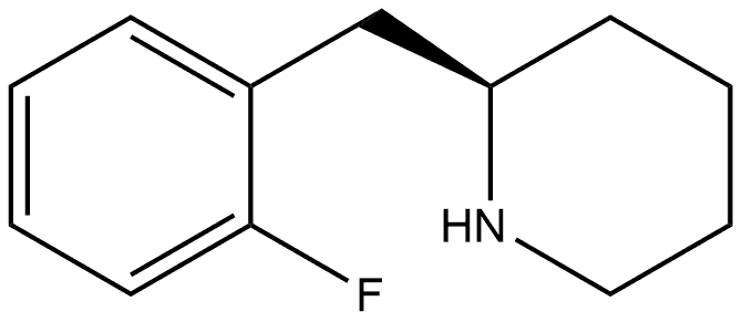 (R)-2-(2-fluorobenzyl)piperidine Structure