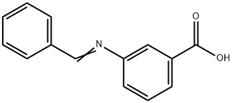 Benzoic acid, 3-[(phenylmethylene)amino]- Structure