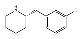 Piperidine, 2-[(3-chlorophenyl)methyl]-, (2S)- Structure