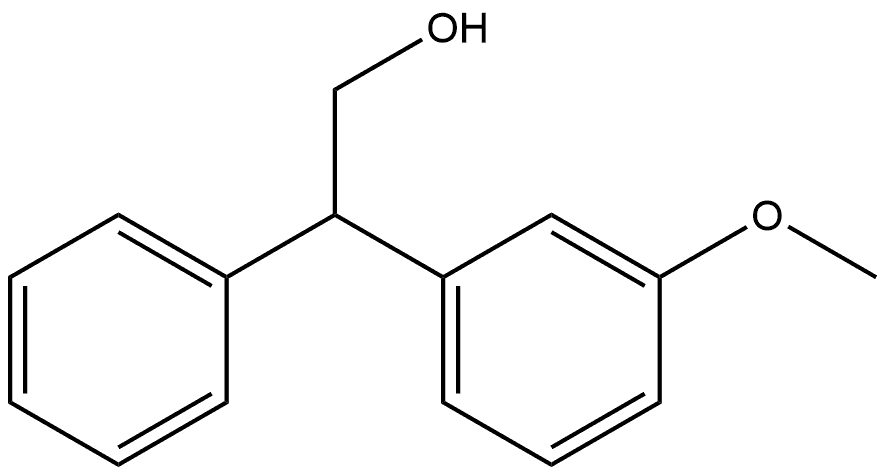 2-(3-methoxyphenyl)-2-phenylethan-1-ol 구조식 이미지