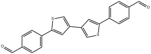 Benzaldehyde, 4,4'-[3,3'-bithiophene]-5,5'-diylbis- Structure