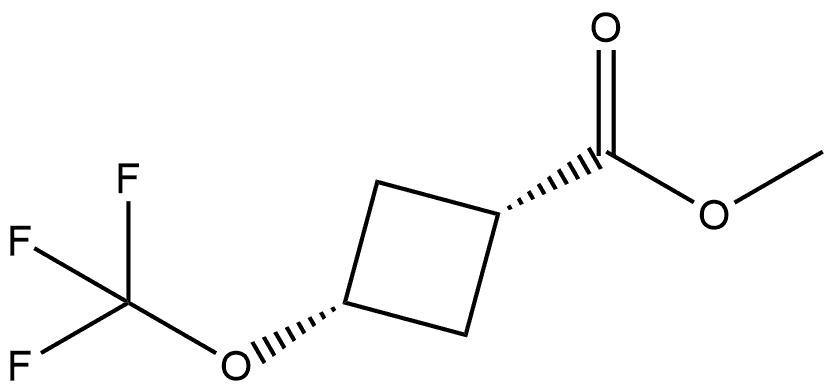 cis-3-Trifluoromethoxy-cyclobutanecarboxylic acid methyl ester Structure