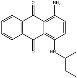9,10-Anthracenedione, 1-amino-4-[(1-methylpropyl)amino]- Structure
