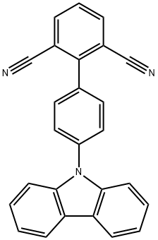 [1,1'-Biphenyl]-2,6-dicarbonitrile, 4'-(9H-carbazol-9-yl)- Structure