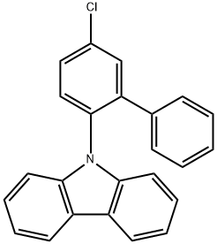 9H-Carbazole, 9-(5-chloro[1,1'-biphenyl]-2-yl)- Structure