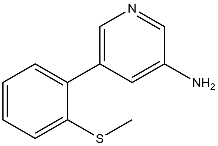 5-[2-(Methylthio)phenyl]-3-pyridinamine Structure