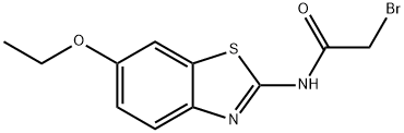 Acetamide, 2-bromo-N-(6-ethoxy-2-benzothiazolyl)- Structure