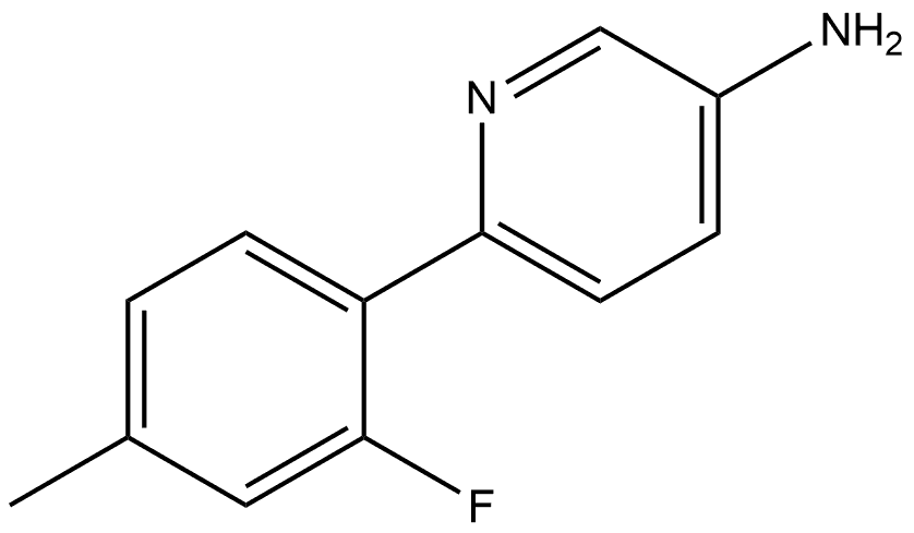 6-(2-Fluoro-4-methylphenyl)-3-pyridinamine Structure