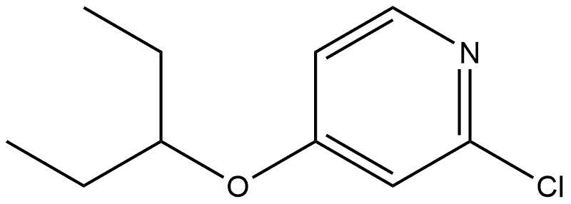 2-Chloro-4-(1-ethylpropoxy)pyridine Structure