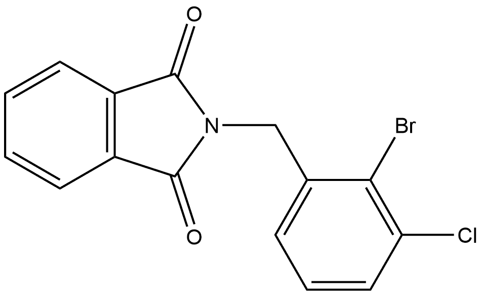 2-[(2-Bromo-3-chlorophenyl)methyl]-1H-isoindole-1,3(2H)-dione Structure