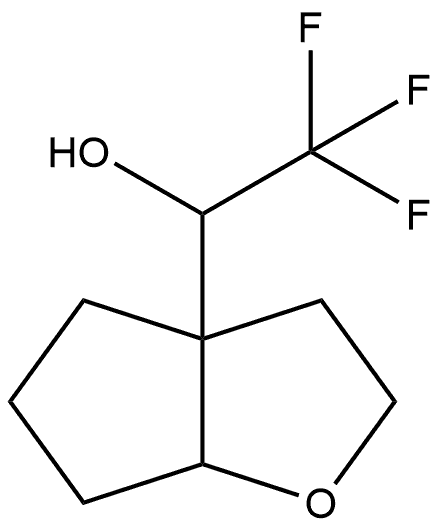 2,2,2-trifluoro-1-{hexahydro-2H-cyclopenta[b]furan-3a-yl}ethan-1-ol Structure