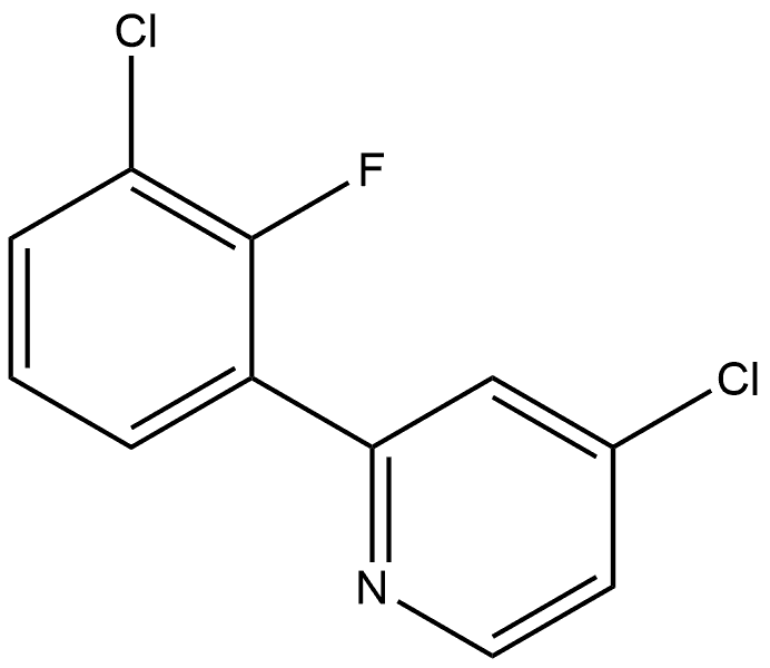 4-Chloro-2-(3-chloro-2-fluorophenyl)pyridine Structure