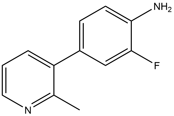 2-Fluoro-4-(2-methyl-3-pyridinyl)benzenamine Structure