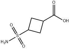 3-sulfamoylcyclobutane-1-carboxylic acid, Mixture of diastereomers Structure