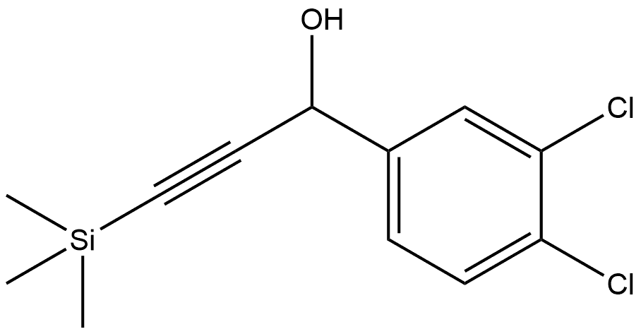 3,4-Dichloro-α-[2-(trimethylsilyl)ethynyl]benzenemethanol Structure