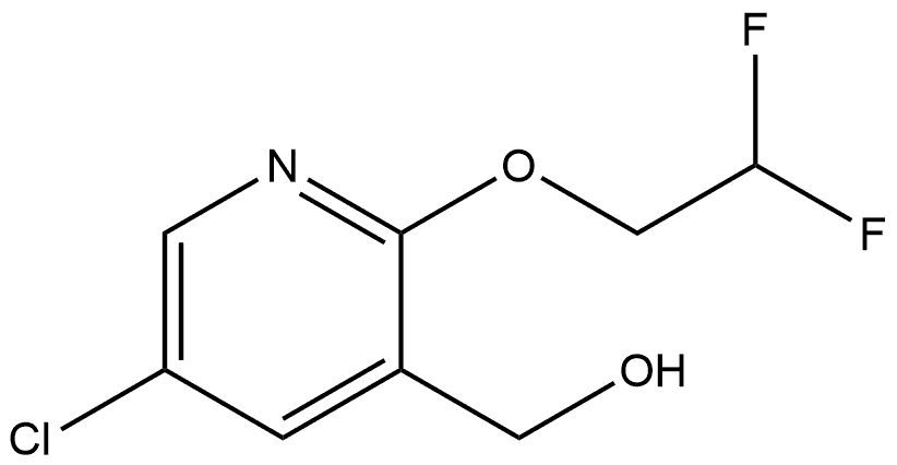 5-Chloro-2-(2,2-difluoroethoxy)-3-pyridinemethanol Structure