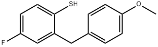 Benzenethiol, 4-fluoro-2-[(4-methoxyphenyl)methyl]- Structure