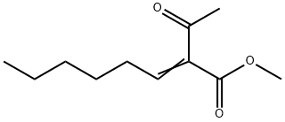 2-Octenoic acid, 2-acetyl-, methyl ester Structure