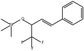 Benzene, [(1E)-4,4,4-trifluoro-3-[(trimethylsilyl)oxy]-1-buten-1-yl]- Structure