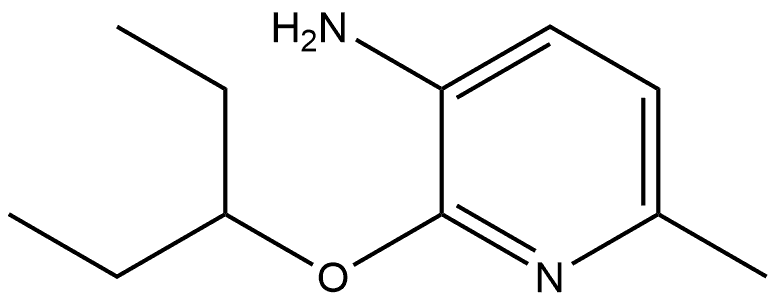 2-(1-Ethylpropoxy)-6-methyl-3-pyridinamine Structure