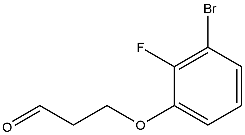 3-(3-Bromo-2-fluorophenoxy)propanal Structure