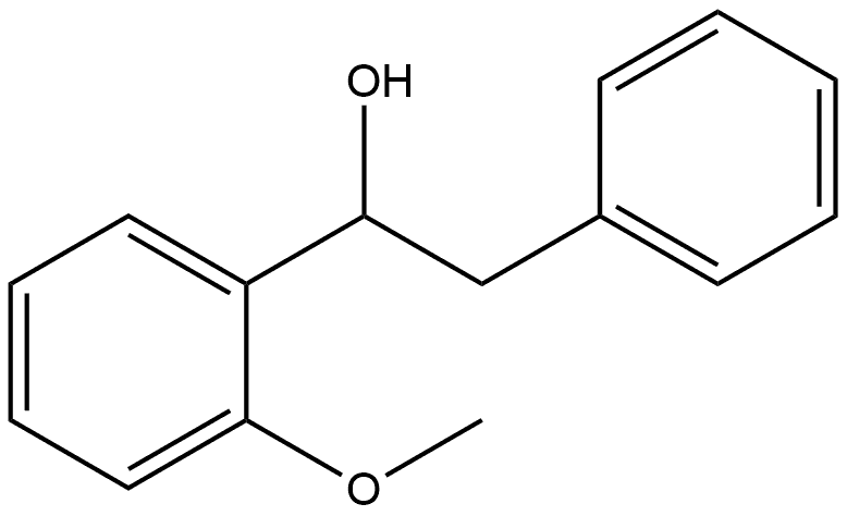 Benzeneethanol, α-(2-methoxyphenyl)- Structure